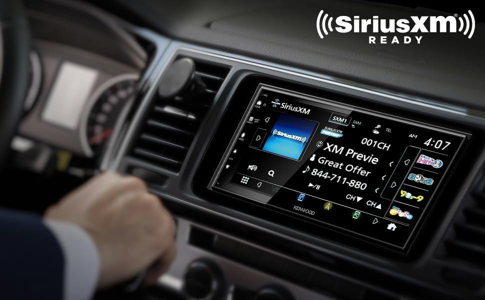 KENWOOD DMX4710S Digital Car Stereo (50W x 6-Ch), Apple CarPlay & Android Auto Compatible, Bluetooth-Enabled Head Unit with 6.8 KENWOOD DMX4710S Digital Car Stereo (50W x 6-Ch), Apple CarPlay & Android Auto Compatible, Bluetooth-Enabled Head Unit with 6.8